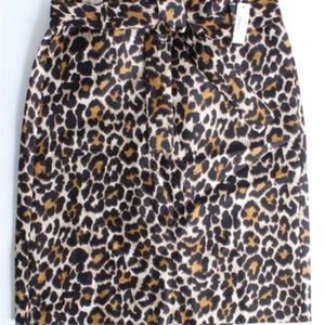 JCrew Leopard Skirt